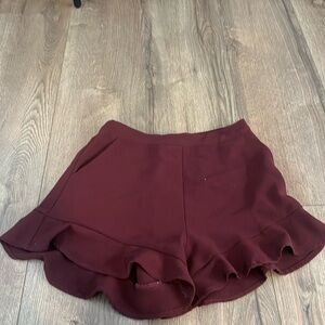 Burgundy Shorts